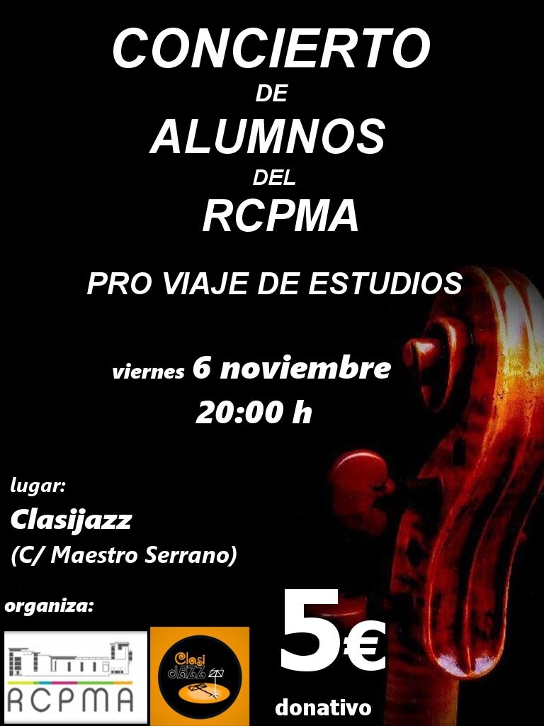 15-11-06 RCPMA concierto viaje estudios CARTEL
